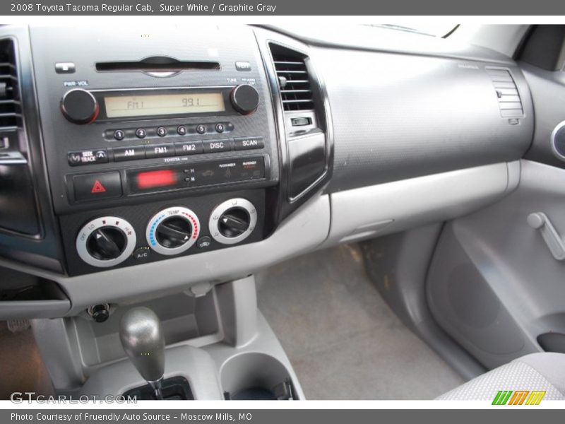 Super White / Graphite Gray 2008 Toyota Tacoma Regular Cab