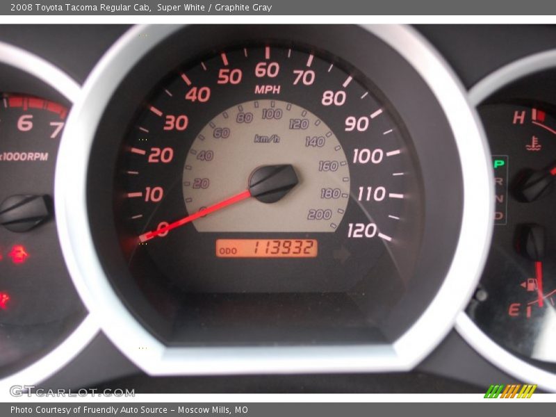 Super White / Graphite Gray 2008 Toyota Tacoma Regular Cab