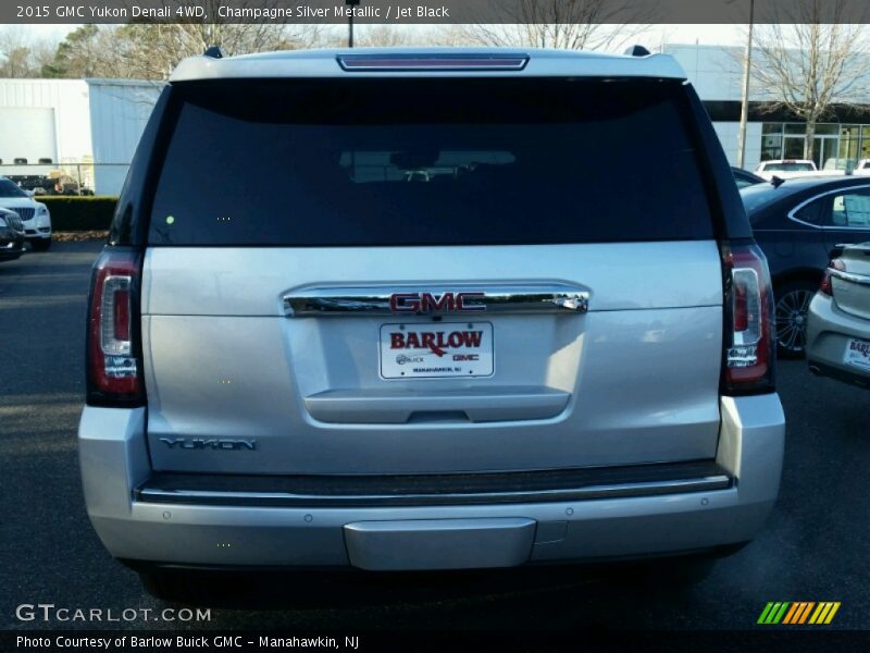 Champagne Silver Metallic / Jet Black 2015 GMC Yukon Denali 4WD