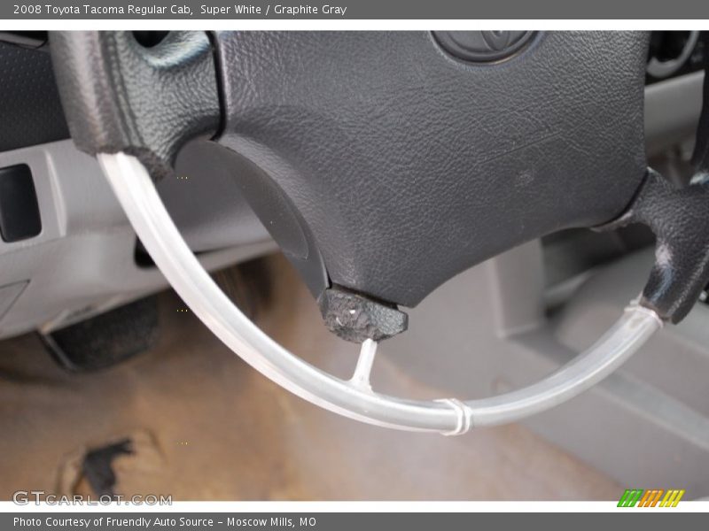 Super White / Graphite Gray 2008 Toyota Tacoma Regular Cab