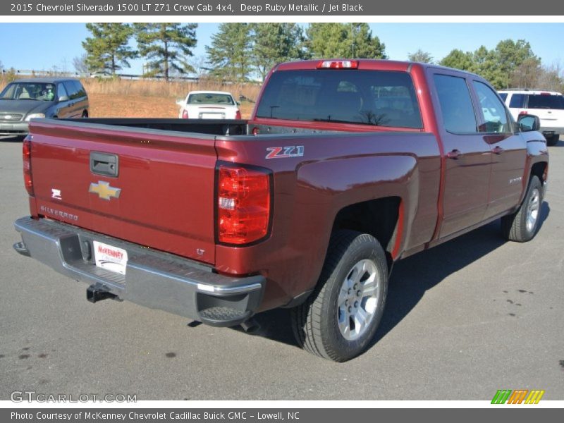 Deep Ruby Metallic / Jet Black 2015 Chevrolet Silverado 1500 LT Z71 Crew Cab 4x4