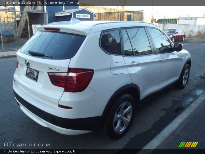 Alpine White / Chestnut 2012 BMW X3 xDrive 28i