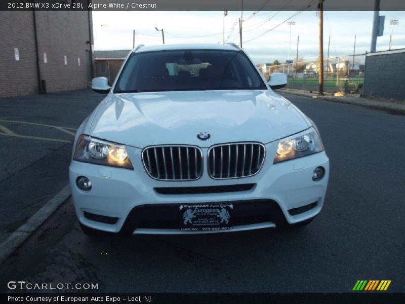 Alpine White / Chestnut 2012 BMW X3 xDrive 28i