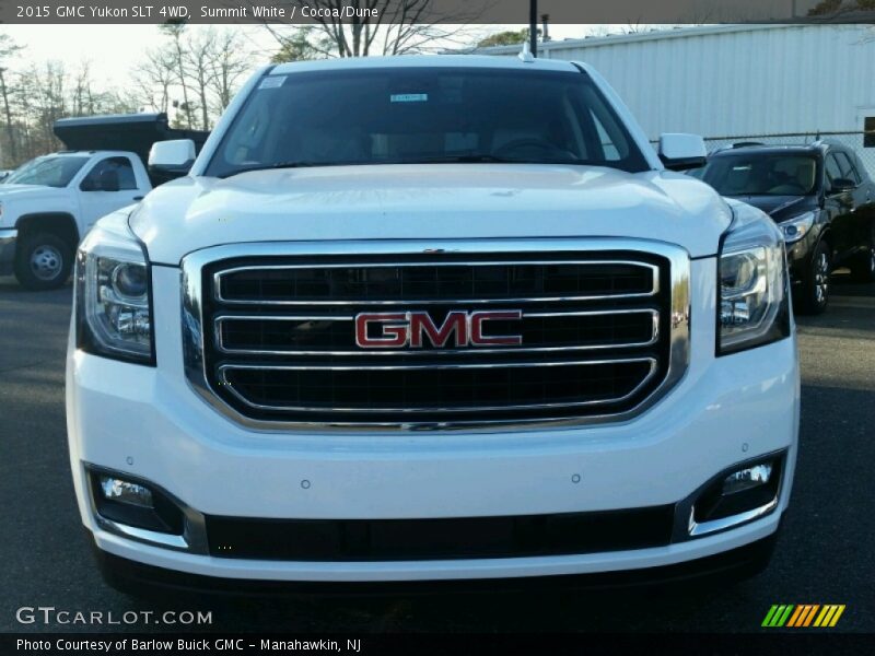 Summit White / Cocoa/Dune 2015 GMC Yukon SLT 4WD