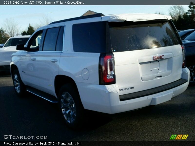 Summit White / Cocoa/Dune 2015 GMC Yukon SLT 4WD