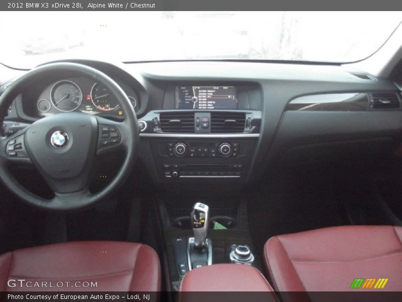 Alpine White / Chestnut 2012 BMW X3 xDrive 28i