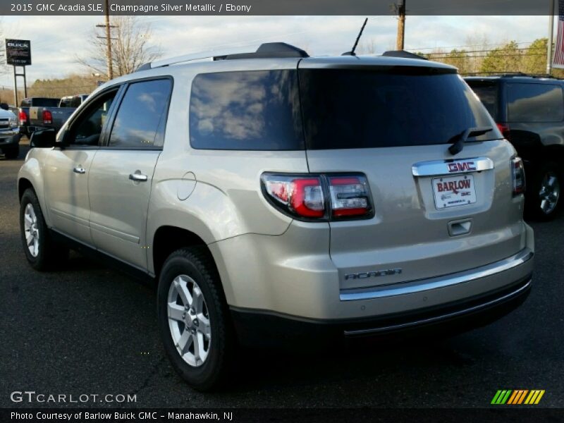 Champagne Silver Metallic / Ebony 2015 GMC Acadia SLE