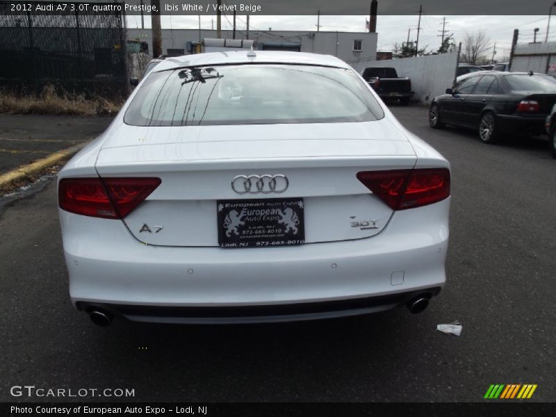 Ibis White / Velvet Beige 2012 Audi A7 3.0T quattro Prestige