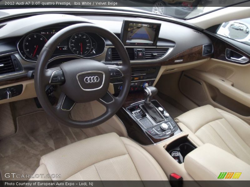 Velvet Beige Interior - 2012 A7 3.0T quattro Prestige 