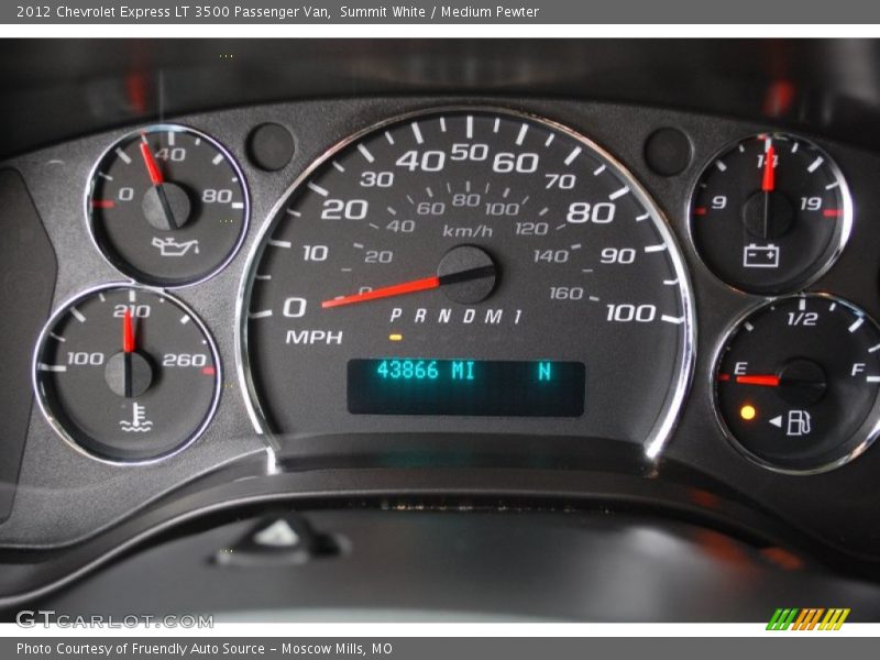 Summit White / Medium Pewter 2012 Chevrolet Express LT 3500 Passenger Van