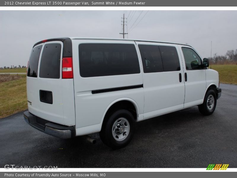 Summit White / Medium Pewter 2012 Chevrolet Express LT 3500 Passenger Van