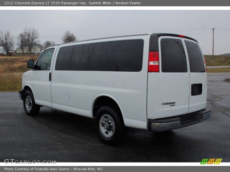 Summit White / Medium Pewter 2012 Chevrolet Express LT 3500 Passenger Van