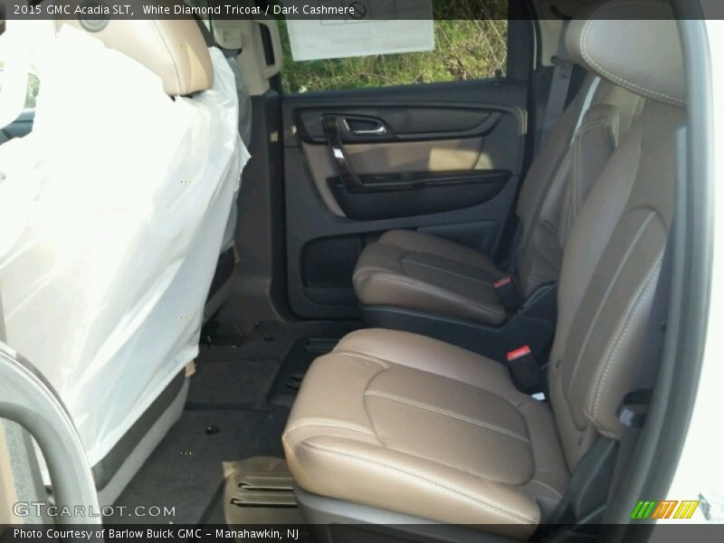 White Diamond Tricoat / Dark Cashmere 2015 GMC Acadia SLT