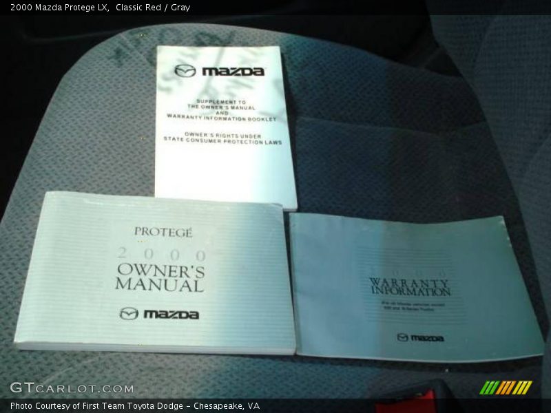 Classic Red / Gray 2000 Mazda Protege LX