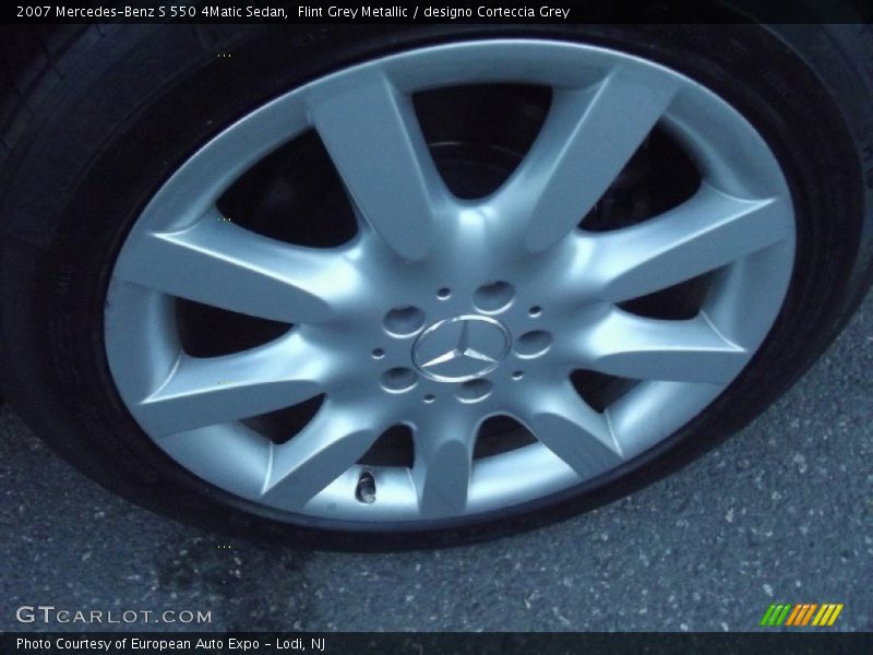 Flint Grey Metallic / designo Corteccia Grey 2007 Mercedes-Benz S 550 4Matic Sedan