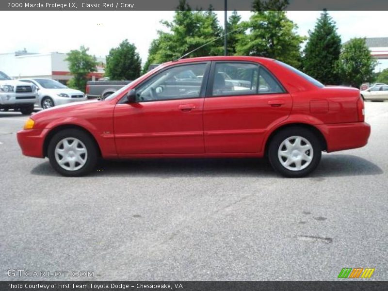 Classic Red / Gray 2000 Mazda Protege LX