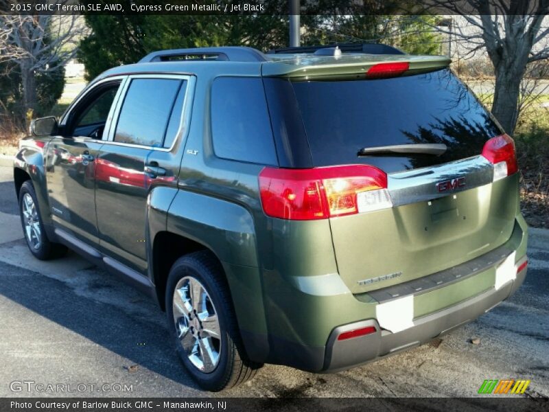 Cypress Green Metallic / Jet Black 2015 GMC Terrain SLE AWD
