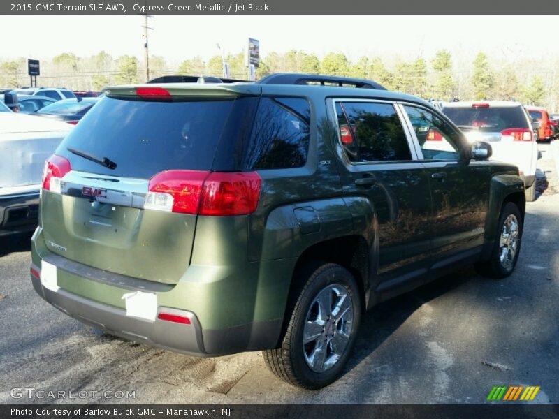 Cypress Green Metallic / Jet Black 2015 GMC Terrain SLE AWD