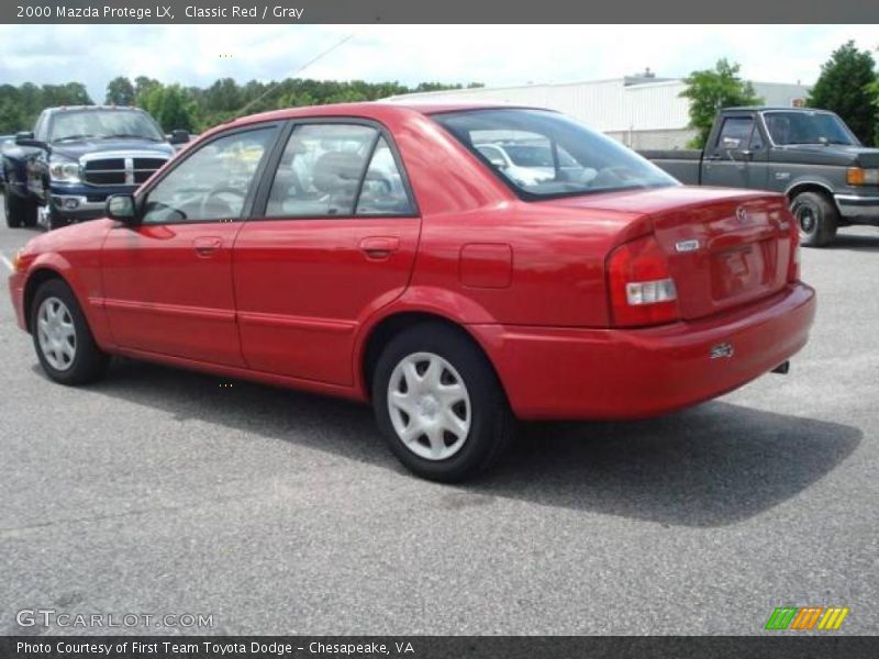 Classic Red / Gray 2000 Mazda Protege LX