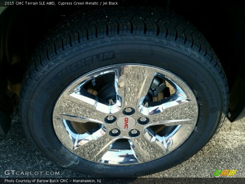 Cypress Green Metallic / Jet Black 2015 GMC Terrain SLE AWD