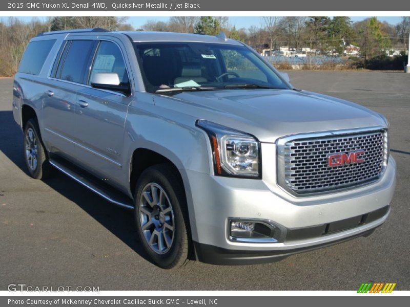 Quicksilver Metallic / Jet Black 2015 GMC Yukon XL Denali 4WD