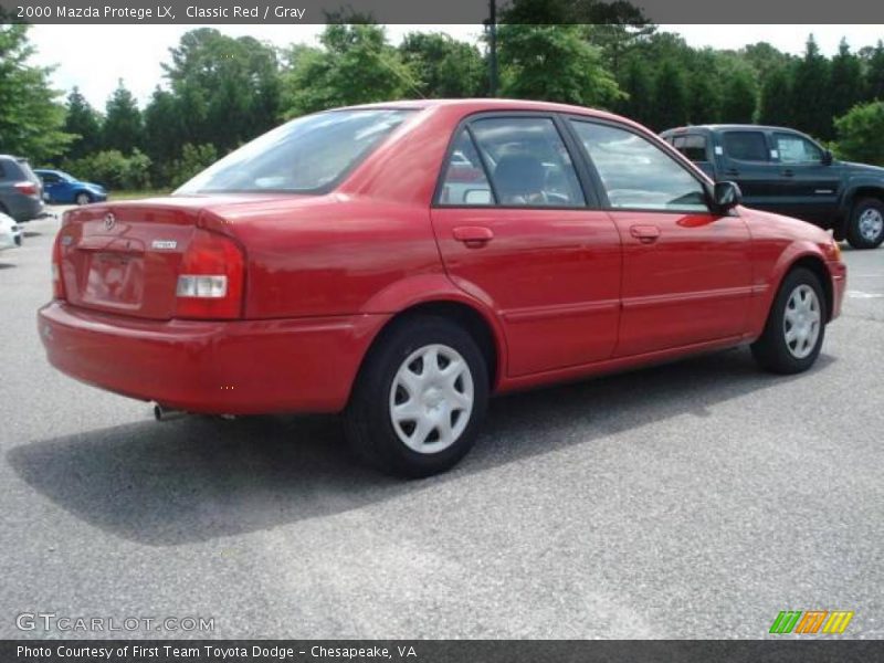 Classic Red / Gray 2000 Mazda Protege LX