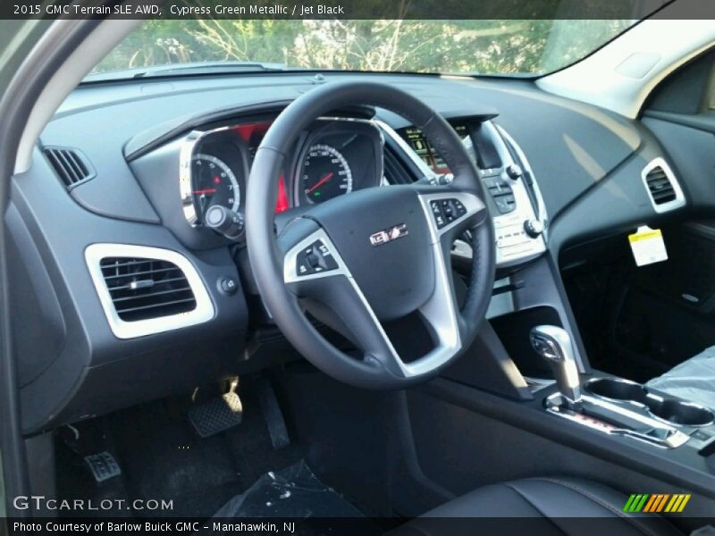 Cypress Green Metallic / Jet Black 2015 GMC Terrain SLE AWD
