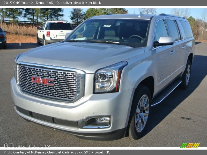 Quicksilver Metallic / Jet Black 2015 GMC Yukon XL Denali 4WD