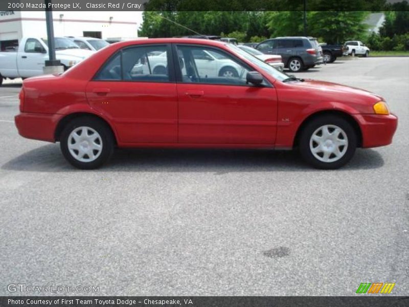 Classic Red / Gray 2000 Mazda Protege LX