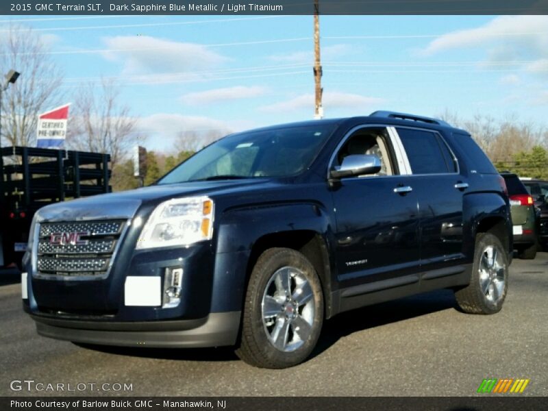 Dark Sapphire Blue Metallic / Light Titanium 2015 GMC Terrain SLT