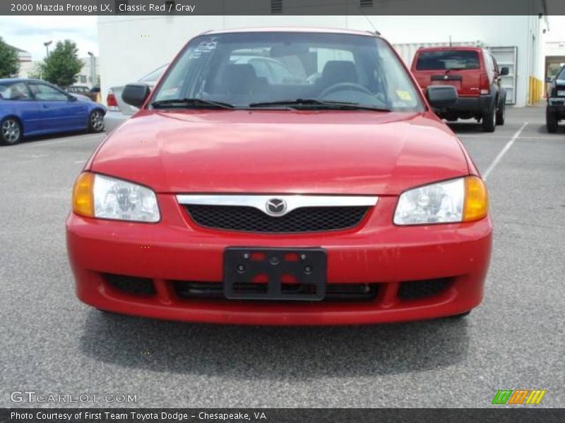 Classic Red / Gray 2000 Mazda Protege LX