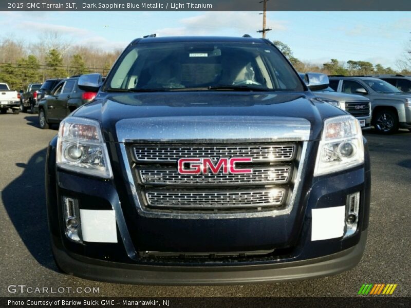 Dark Sapphire Blue Metallic / Light Titanium 2015 GMC Terrain SLT