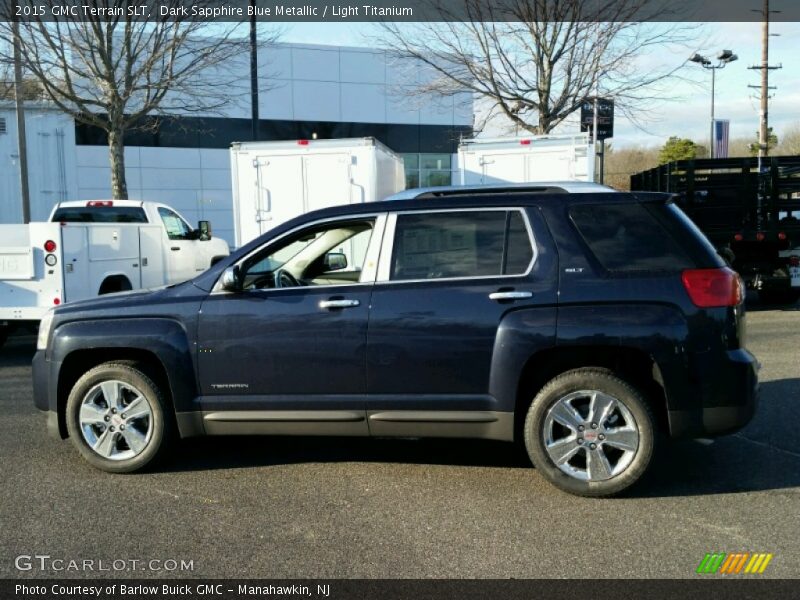 Dark Sapphire Blue Metallic / Light Titanium 2015 GMC Terrain SLT