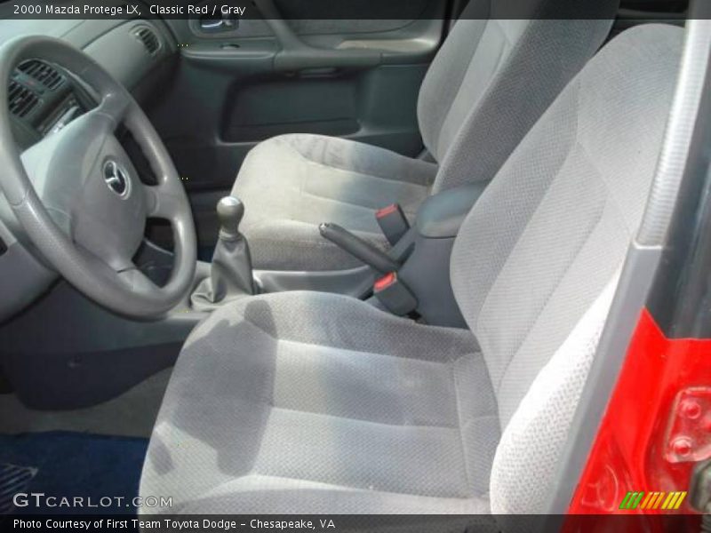 Classic Red / Gray 2000 Mazda Protege LX