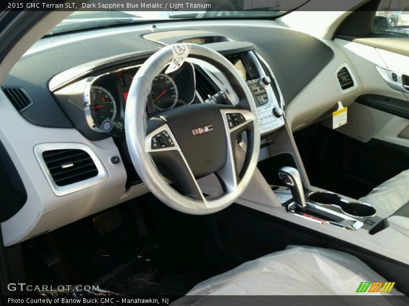 Dark Sapphire Blue Metallic / Light Titanium 2015 GMC Terrain SLT