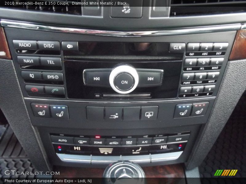 Diamond White Metallic / Black 2010 Mercedes-Benz E 350 Coupe
