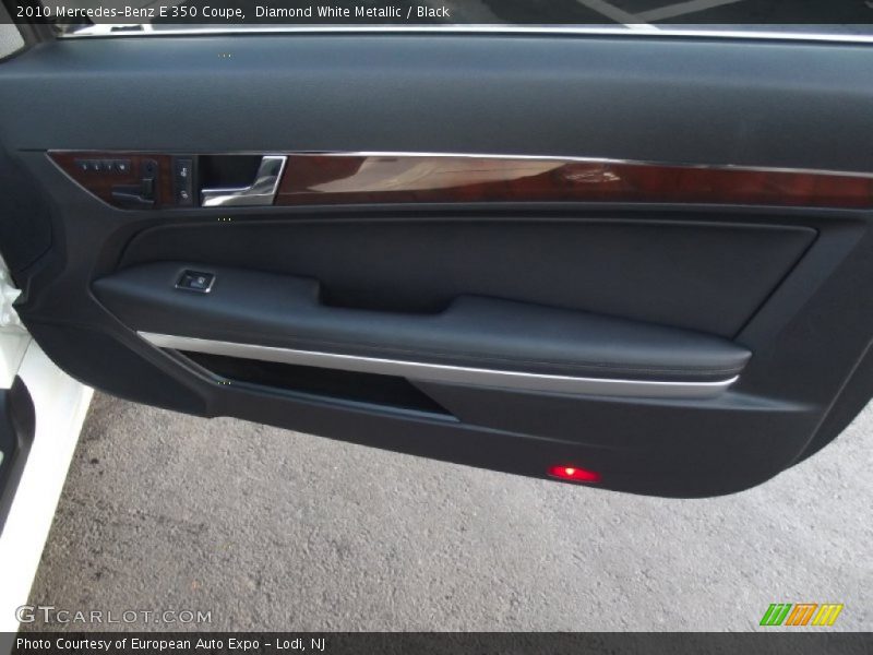 Diamond White Metallic / Black 2010 Mercedes-Benz E 350 Coupe