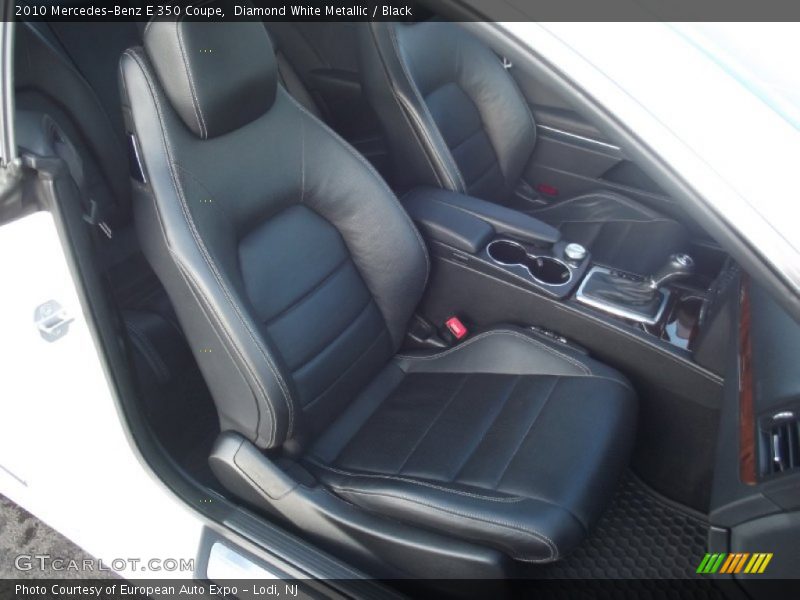 Diamond White Metallic / Black 2010 Mercedes-Benz E 350 Coupe