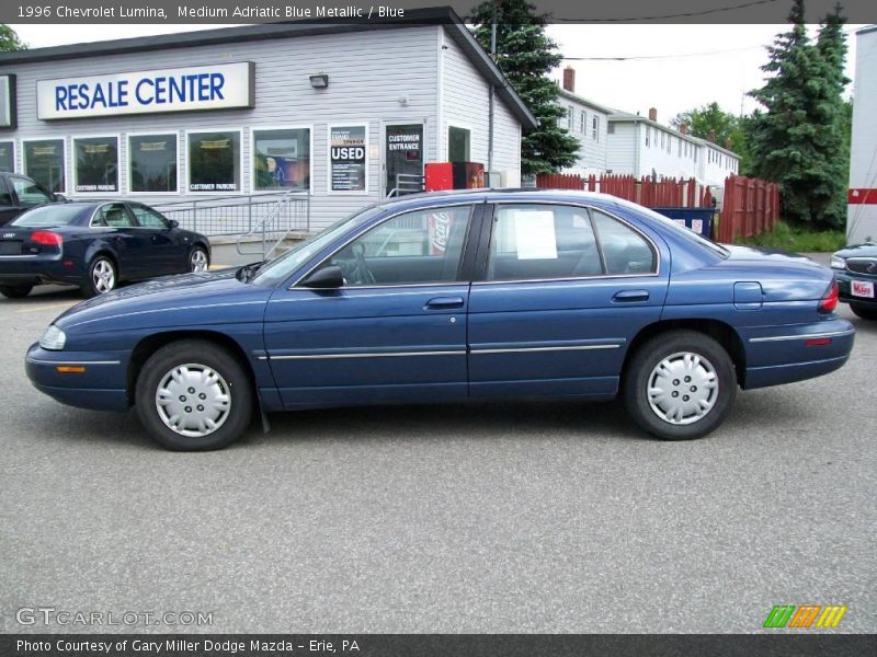 Medium Adriatic Blue Metallic / Blue 1996 Chevrolet Lumina