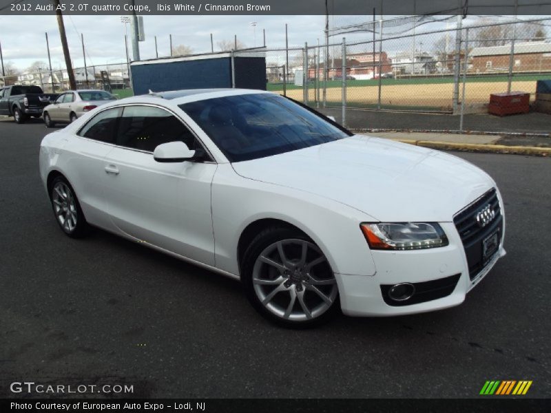 Ibis White / Cinnamon Brown 2012 Audi A5 2.0T quattro Coupe