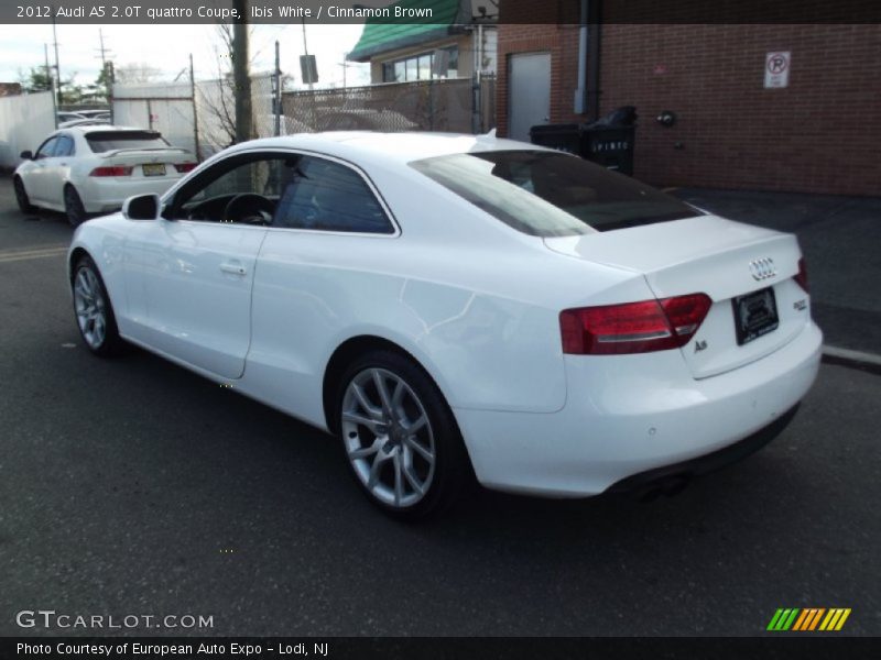 Ibis White / Cinnamon Brown 2012 Audi A5 2.0T quattro Coupe