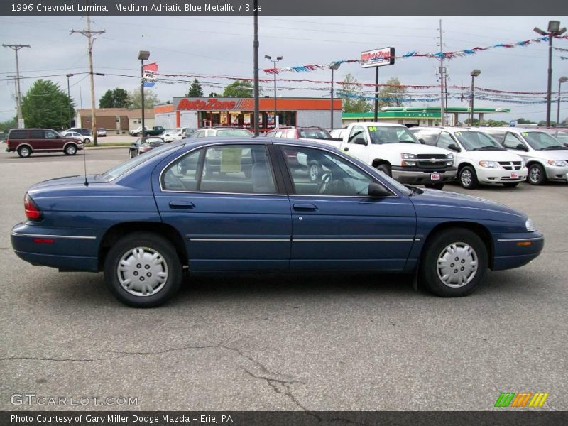 Medium Adriatic Blue Metallic / Blue 1996 Chevrolet Lumina