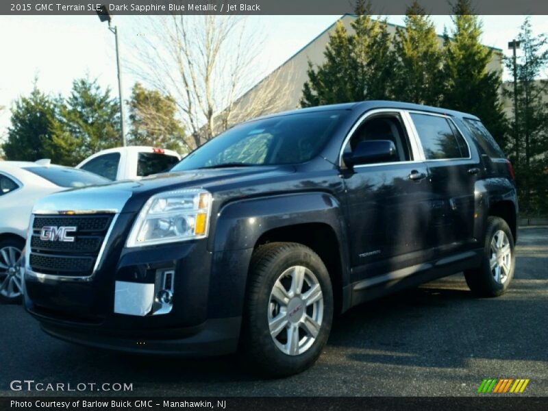 Dark Sapphire Blue Metallic / Jet Black 2015 GMC Terrain SLE