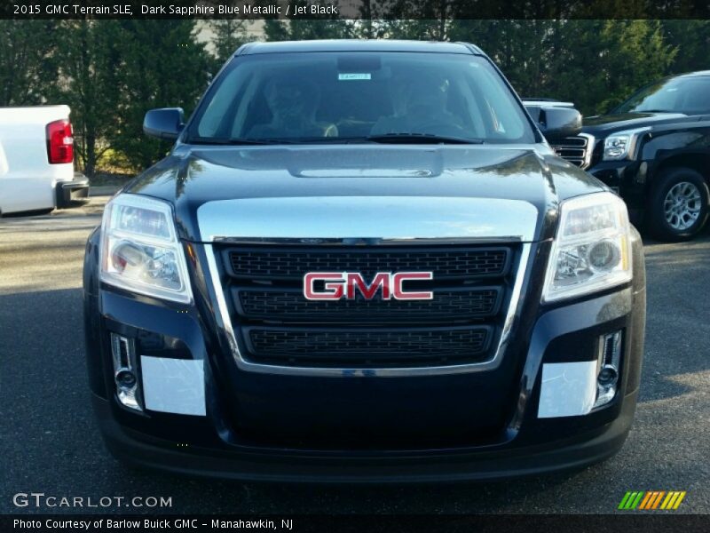 Dark Sapphire Blue Metallic / Jet Black 2015 GMC Terrain SLE