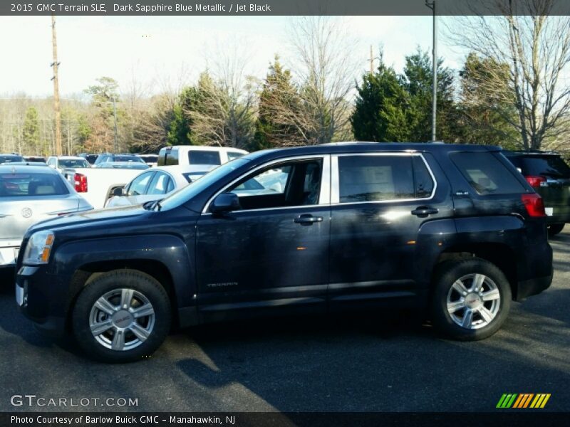 Dark Sapphire Blue Metallic / Jet Black 2015 GMC Terrain SLE