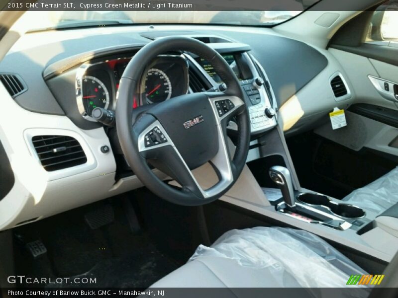 Cypress Green Metallic / Light Titanium 2015 GMC Terrain SLT