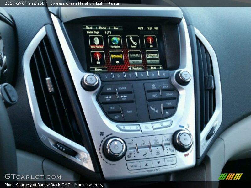 Cypress Green Metallic / Light Titanium 2015 GMC Terrain SLT