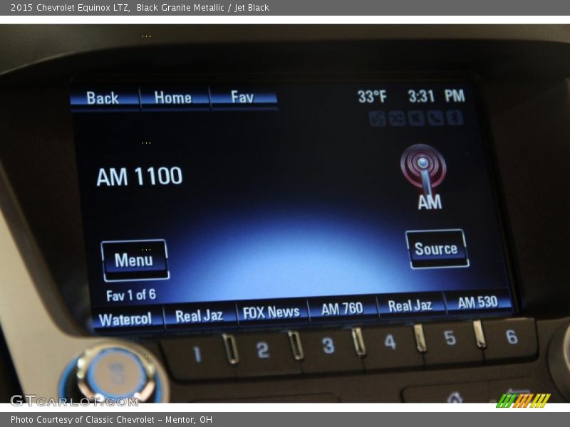 Black Granite Metallic / Jet Black 2015 Chevrolet Equinox LTZ