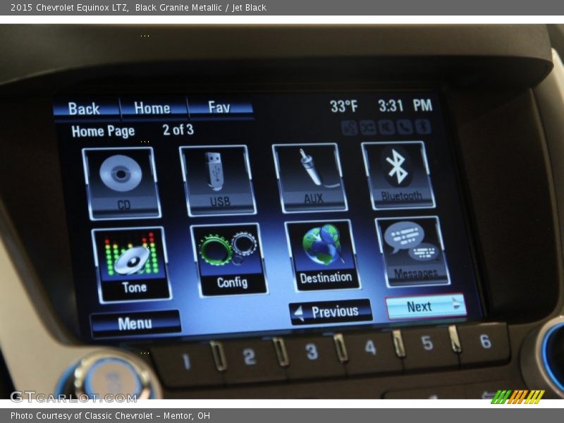 Black Granite Metallic / Jet Black 2015 Chevrolet Equinox LTZ