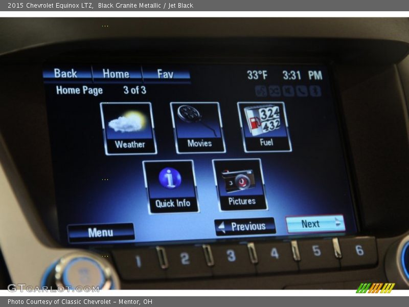 Black Granite Metallic / Jet Black 2015 Chevrolet Equinox LTZ
